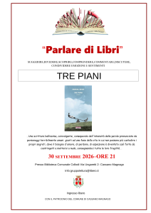 Gruppo di Lettura 30 settembre 2026